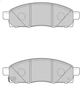 Комплект тормозных колодок NECTO FD7553V