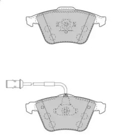 Комплект тормозных колодок NECTO FD7559A