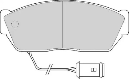 Комплект тормозных колодок NECTO FD888A