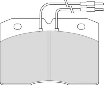 Комплект тормозных колодок NECTO FD889V