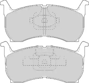 Комплект тормозных колодок NECTO FD896A