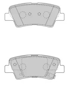 Комплект тормозных колодок NECTO FD7531A