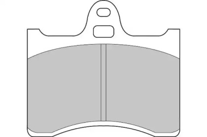 Комплект тормозных колодок NECTO FD816A