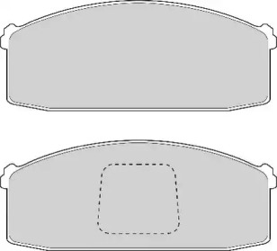 Комплект тормозных колодок NECTO FD874A