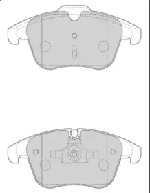 Комплект тормозных колодок NECTO FD7596A