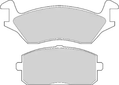 Комплект тормозных колодок NECTO FD833A