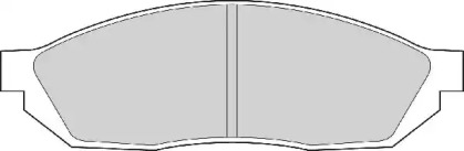 Комплект тормозных колодок NECTO FD854A