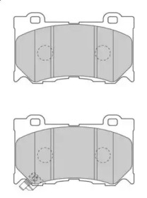 Комплект тормозных колодок NECTO FD7468A