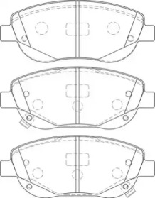 Комплект тормозных колодок NECTO FD7463A