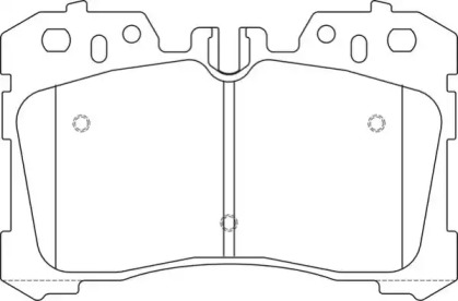 Комплект тормозных колодок NECTO FD7464A