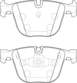 Комплект тормозных колодок NECTO FD7470A