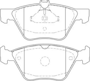 Комплект тормозных колодок NECTO FD7473A