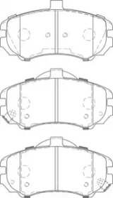 Комплект тормозных колодок NECTO FD7477A