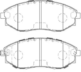 Комплект тормозных колодок NECTO FD7478A