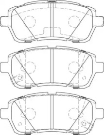 Комплект тормозных колодок NECTO FD7466A