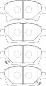 Комплект тормозных колодок NECTO FD7437A