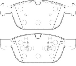 Комплект тормозных колодок NECTO FD7439A