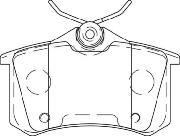 Комплект тормозных колодок NECTO FD7453A