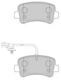 Комплект тормозных колодок NECTO FD7509V