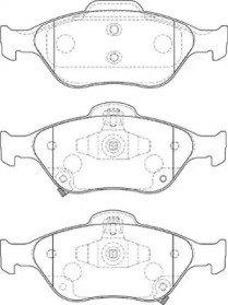 Комплект тормозных колодок NECTO FD7242A