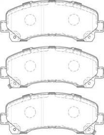 Комплект тормозных колодок NECTO FD7488A