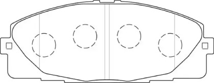 Комплект тормозных колодок NECTO FD7495V