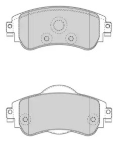 Комплект тормозных колодок NECTO FD7501A