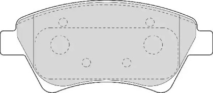 Комплект тормозных колодок NECTO FD6958A