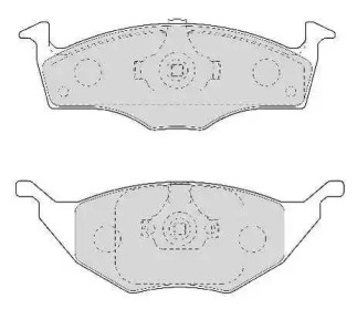 Комплект тормозных колодок NECTO FD6968A