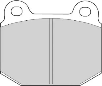 Комплект тормозных колодок NECTO FD6969A