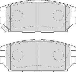 Комплект тормозных колодок NECTO FD6943A