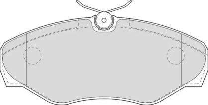 Комплект тормозных колодок NECTO FD6944A