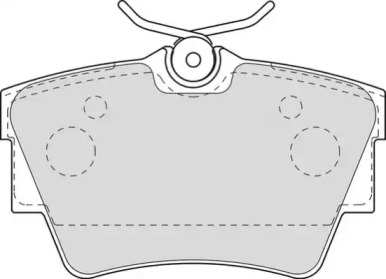 Комплект тормозных колодок NECTO FD6945V