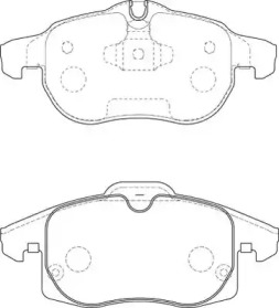 Комплект тормозных колодок NECTO FD6947A