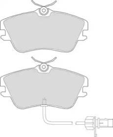 Комплект тормозных колодок NECTO FD6949V