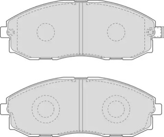 Комплект тормозных колодок NECTO FD6951V