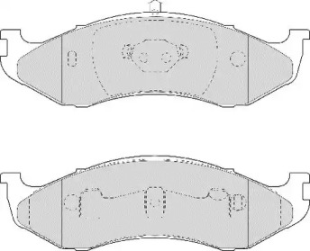 Комплект тормозных колодок NECTO FD6952A