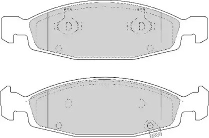 Комплект тормозных колодок NECTO FD6953A