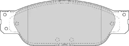 Комплект тормозных колодок NECTO FD6996A