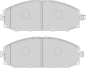 Комплект тормозных колодок NECTO FD6998A