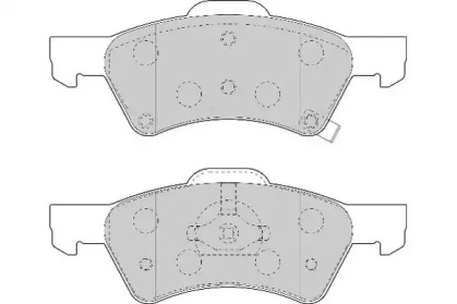 Комплект тормозных колодок NECTO FD7003A