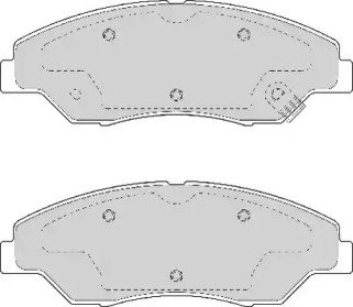 Комплект тормозных колодок NECTO FD6980A