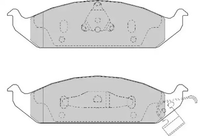 Комплект тормозных колодок NECTO FD6972A