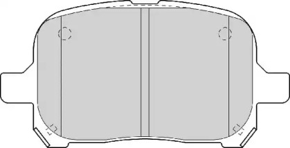 Комплект тормозных колодок NECTO FD6973A