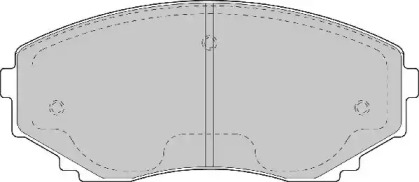 Комплект тормозных колодок NECTO FD6974A