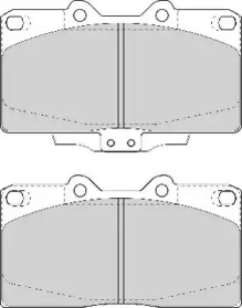 Комплект тормозных колодок NECTO FD6976A