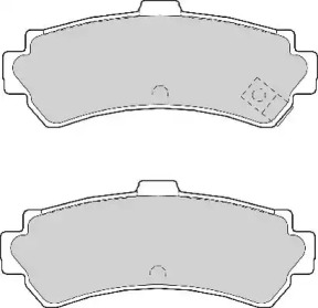 Комплект тормозных колодок NECTO FD6977A