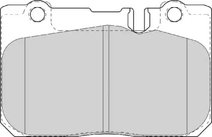 Комплект тормозных колодок NECTO FD6981A