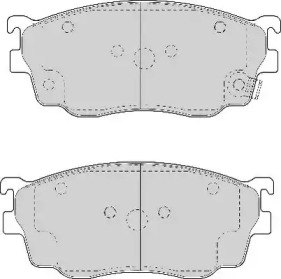 Комплект тормозных колодок NECTO FD6982A