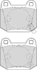 Комплект тормозных колодок NECTO FD6988A